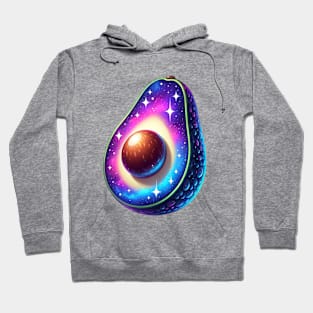 Galaxy and Stars in a Avocado Hoodie